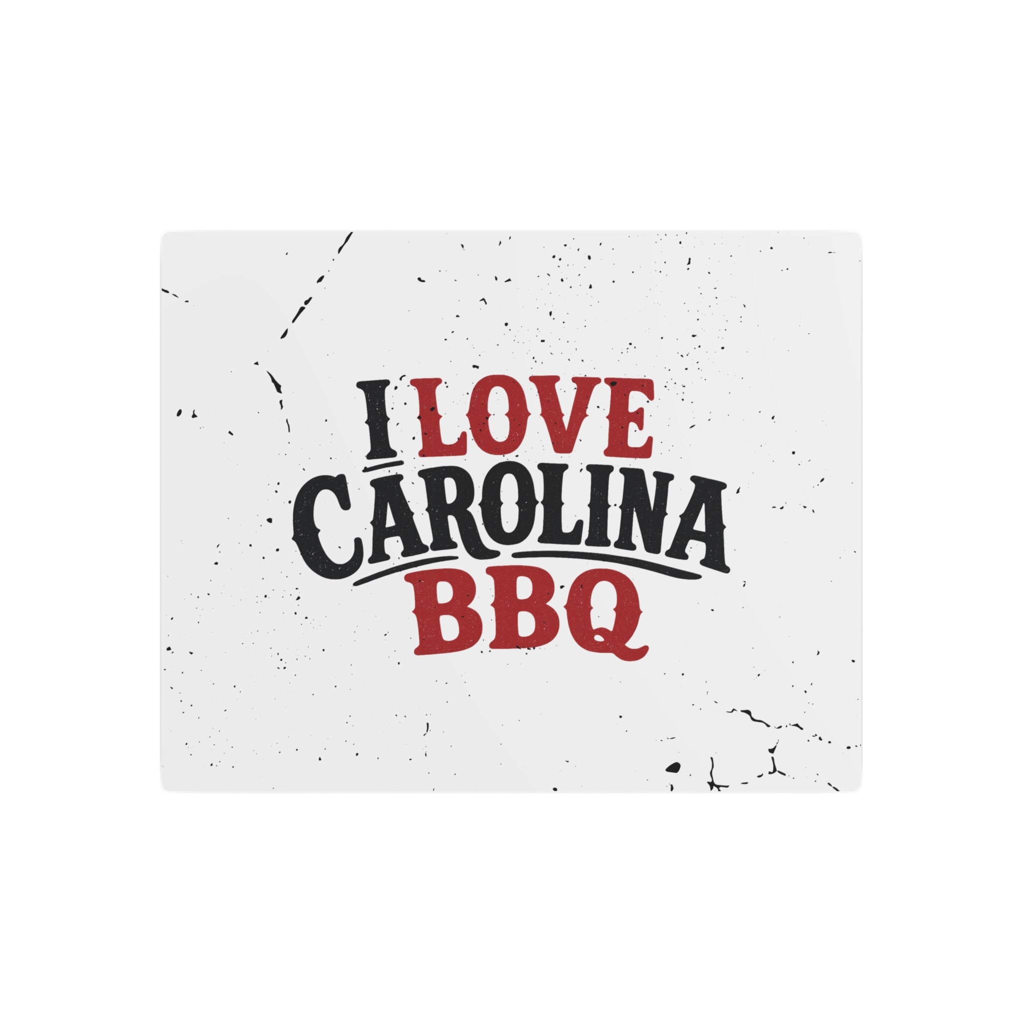 I Love Carolina BBQ - Metal Wall Art