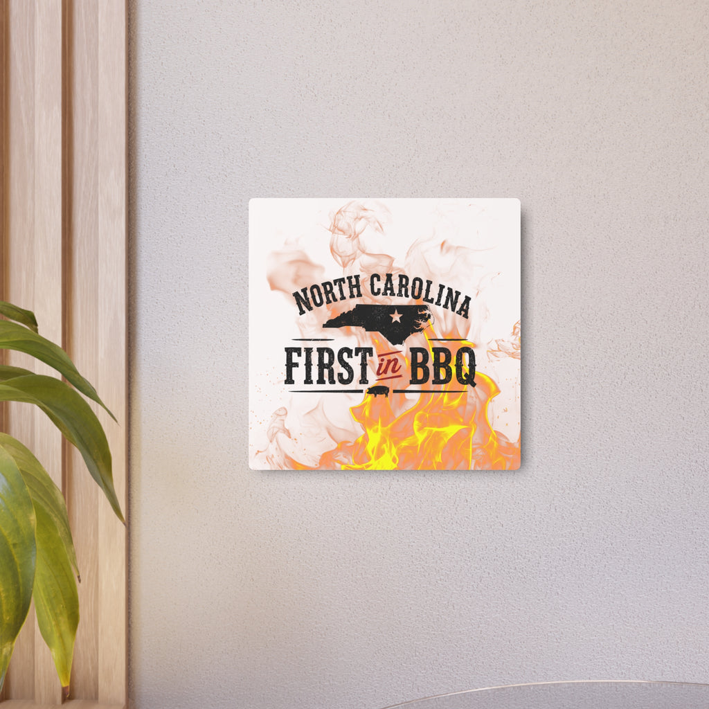 NC First in BBQ - Metal Wall Art