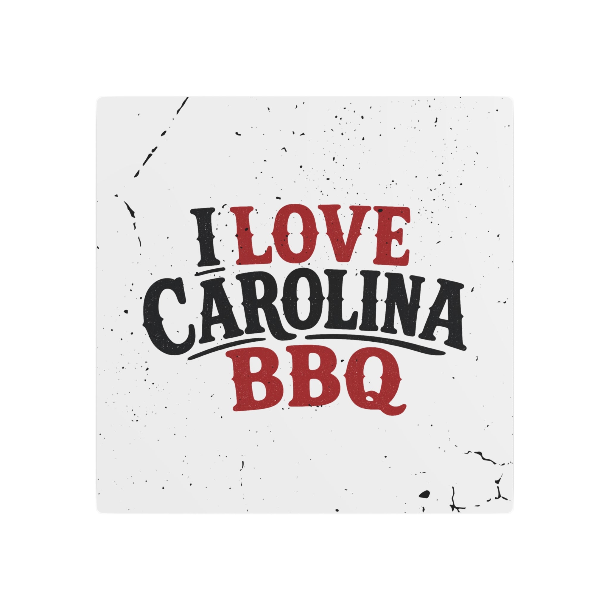 I Love Carolina BBQ - Metal Wall Art