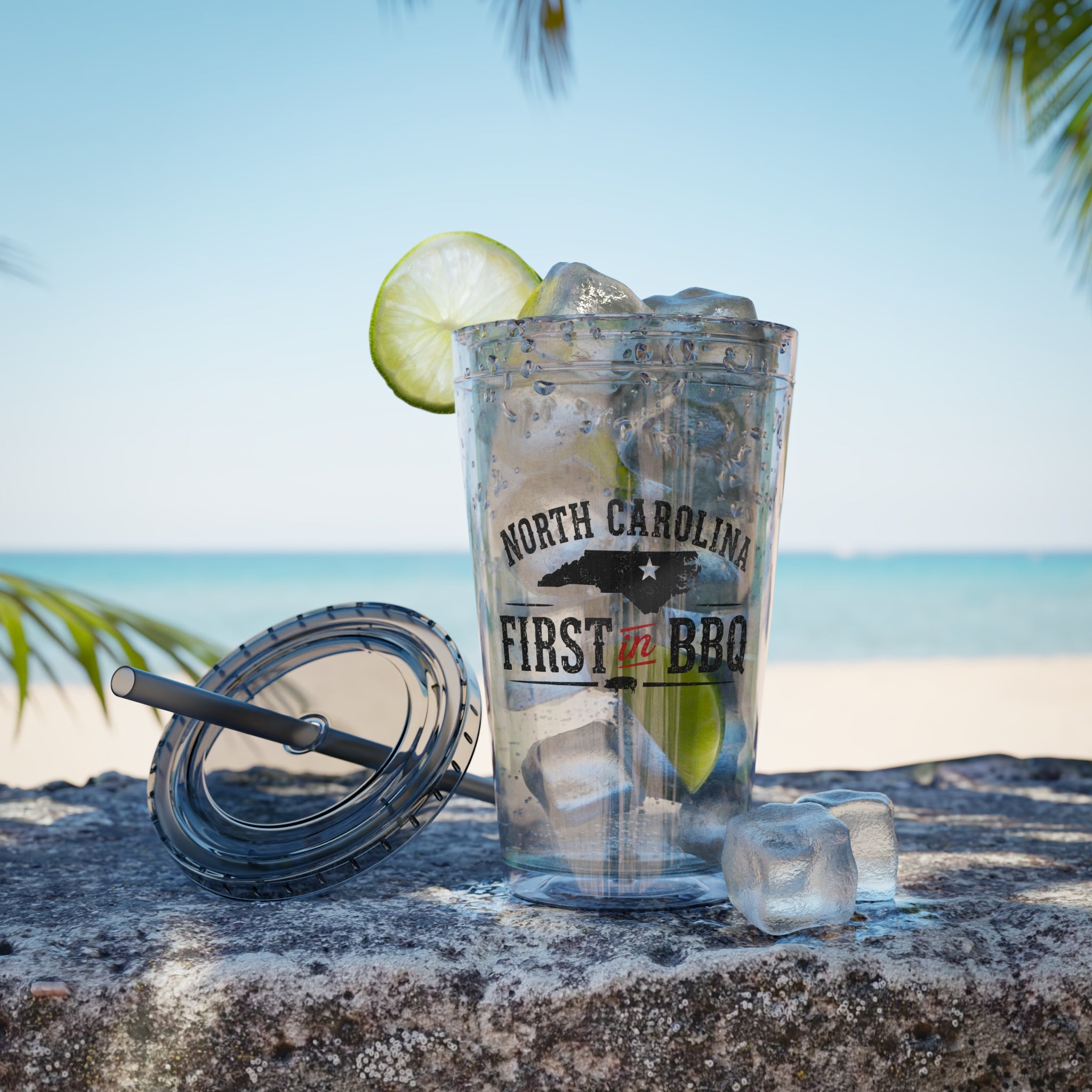 NC First in BBQ - Clear Tumbler