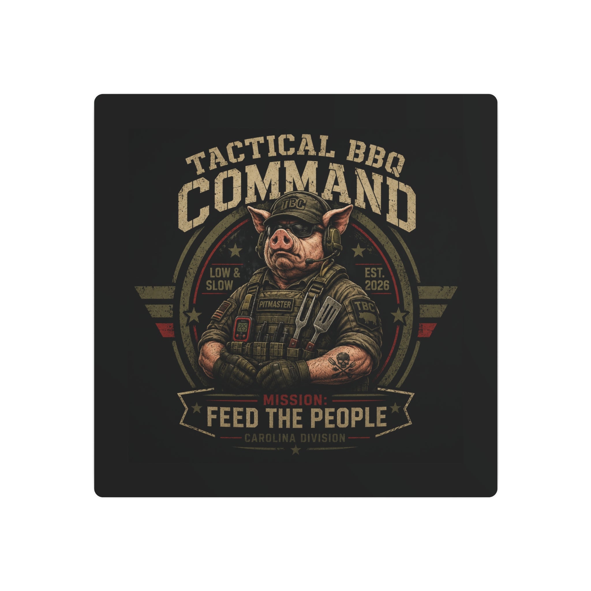 BBQ Command - Tactical Wall Display