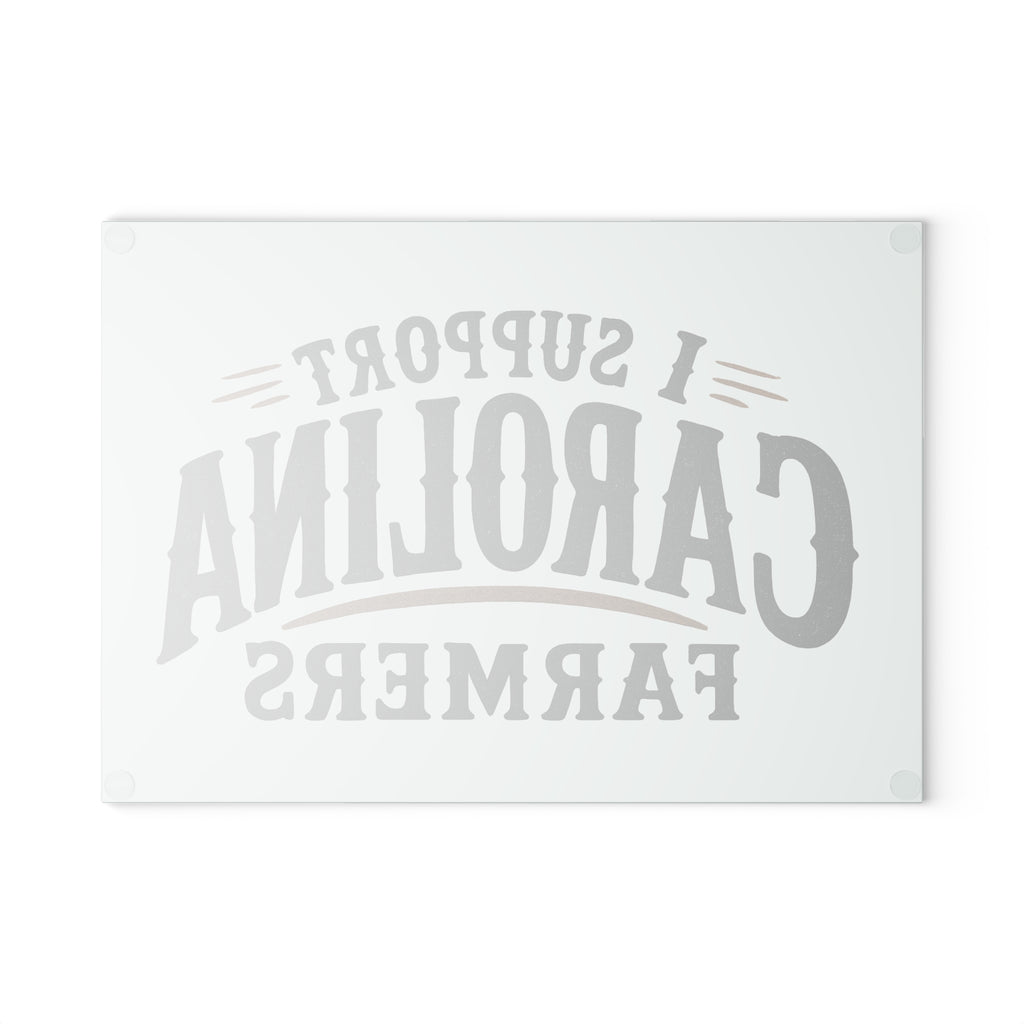 Support Carolina Farmers - Glass Cutting Board