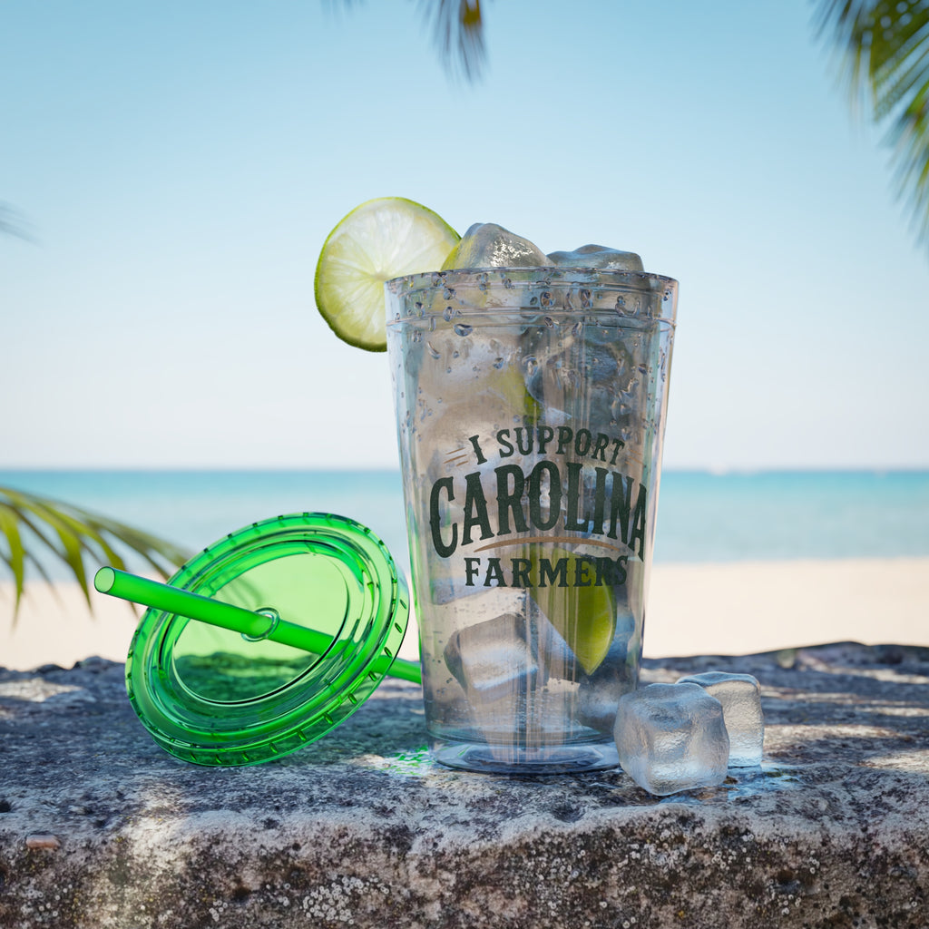 Support Carolina Farmers - Clear Tumbler