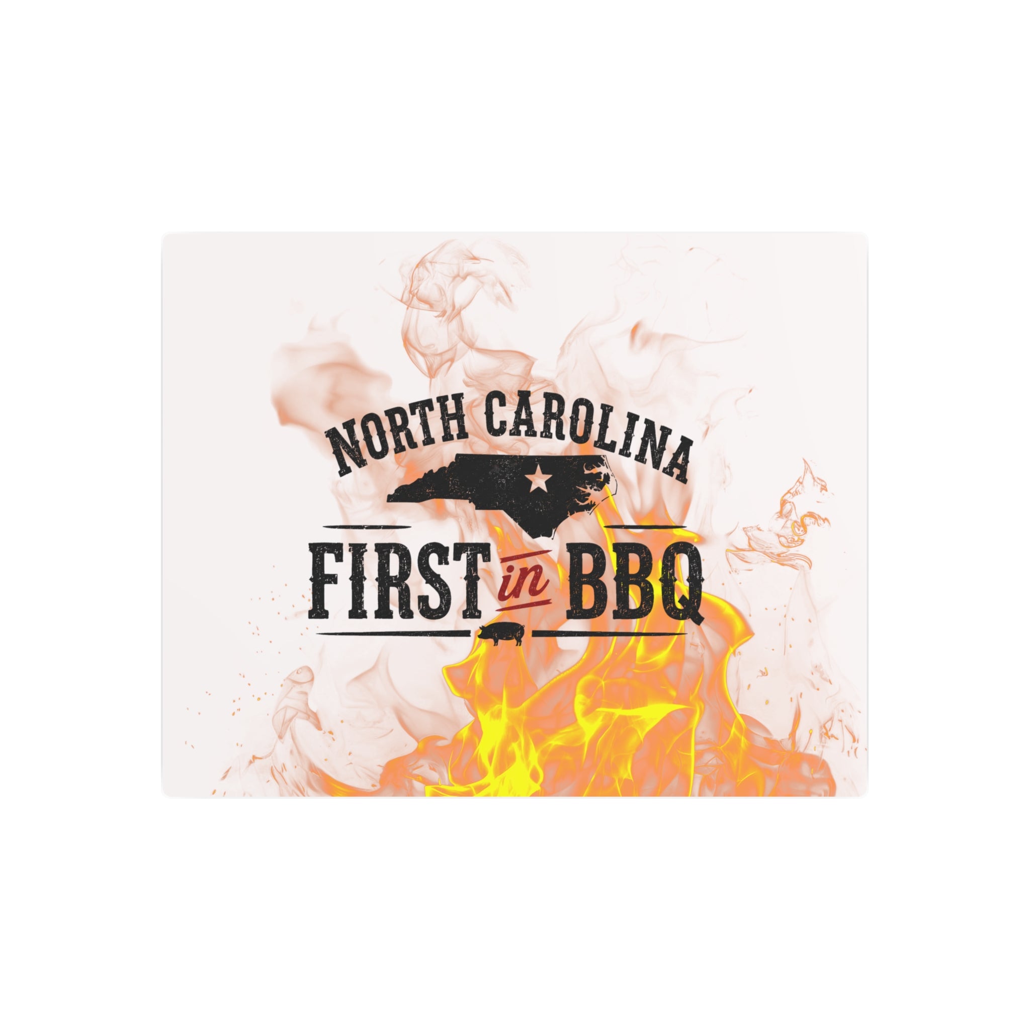 NC First in BBQ - Metal Wall Art