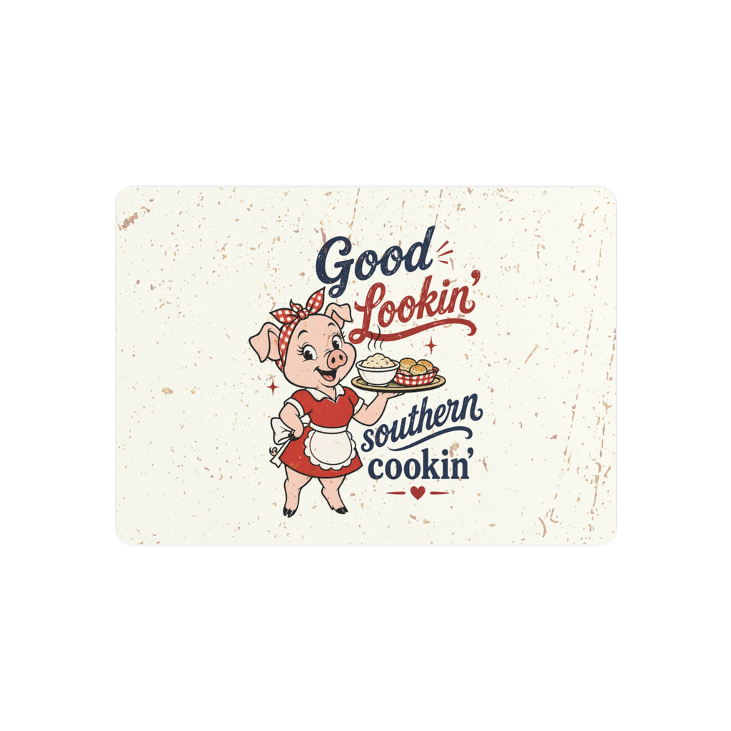 Good Lookin' Southern Cookin' Piggy - Metal Wall Art