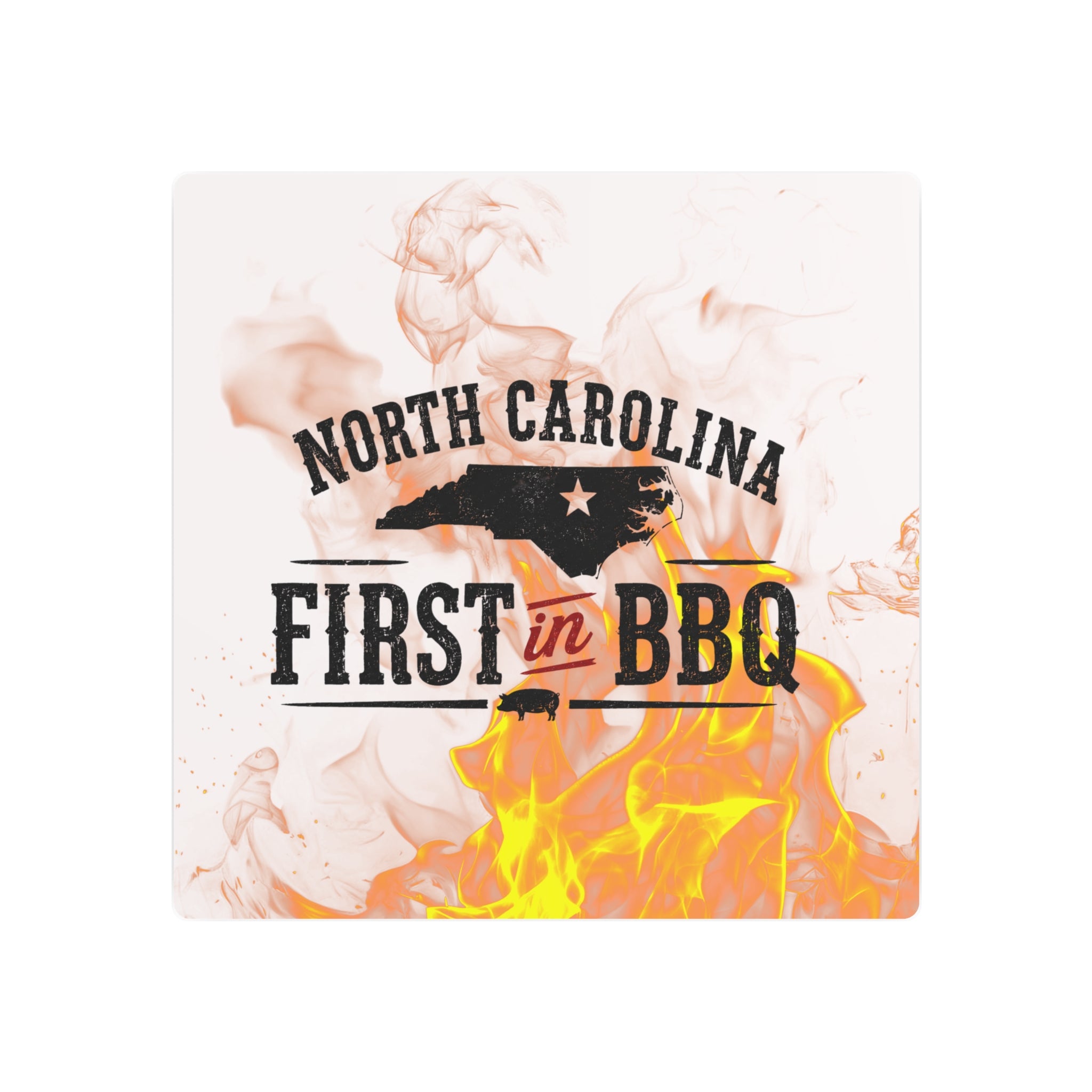 NC First in BBQ - Metal Wall Art