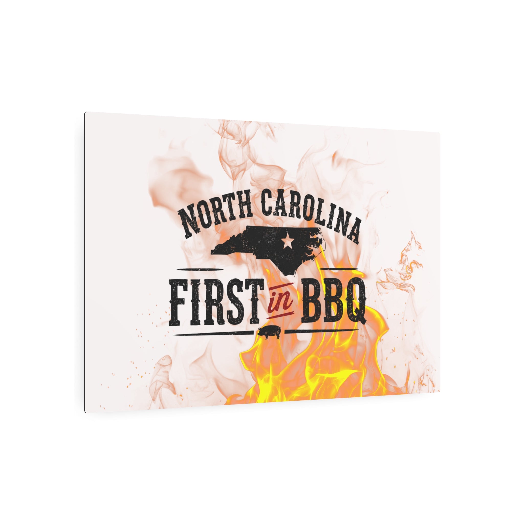 NC First in BBQ - Metal Wall Art
