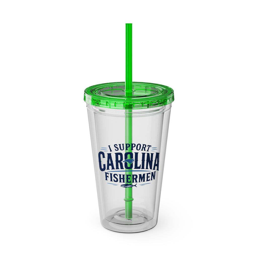 I Support Carolina Fishermen - Clear Tumbler