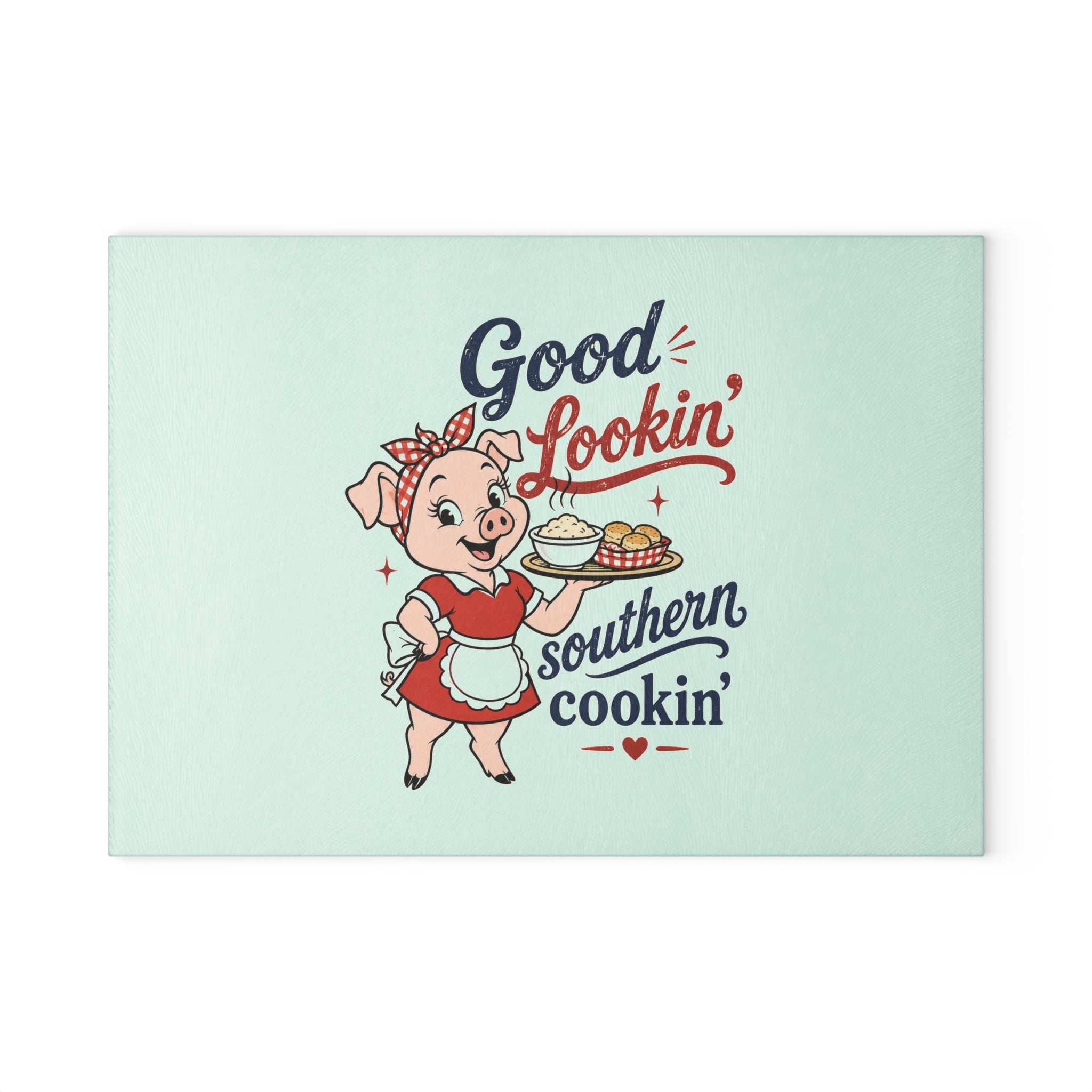 Good Lookin' Southern Cookin' - Glass Cutting Board