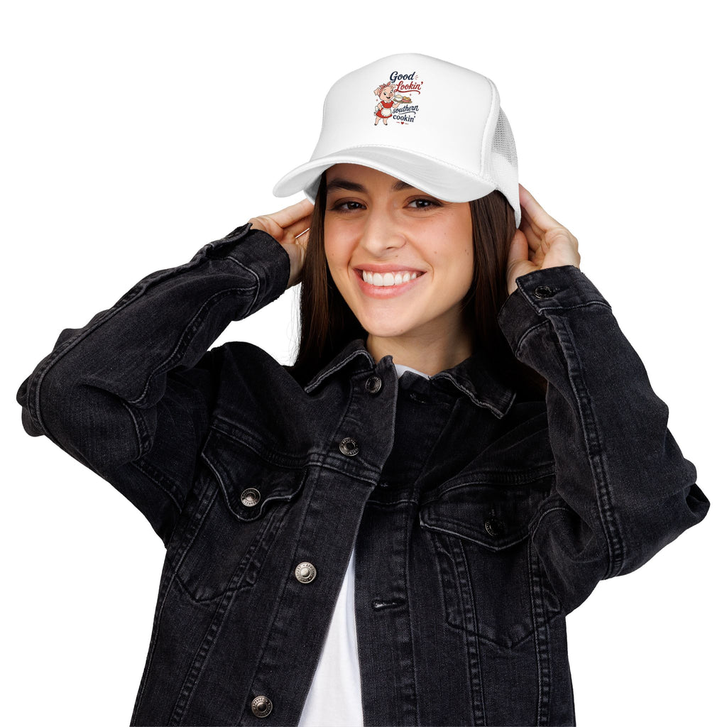 Good Lookin' Southern Cookin' (Pig Graphic) - Foam Trucker Hat