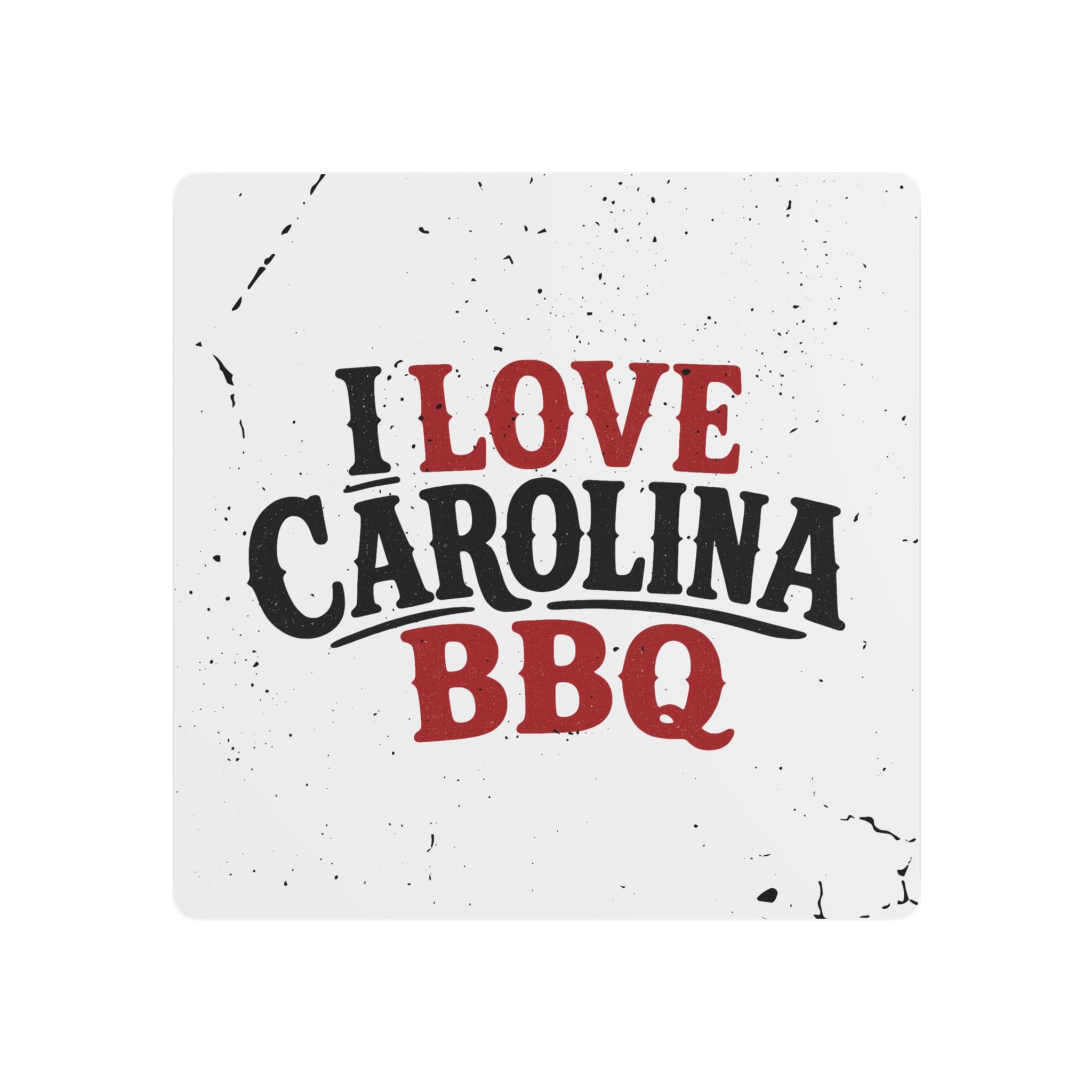 I Love Carolina BBQ - Metal Wall Art