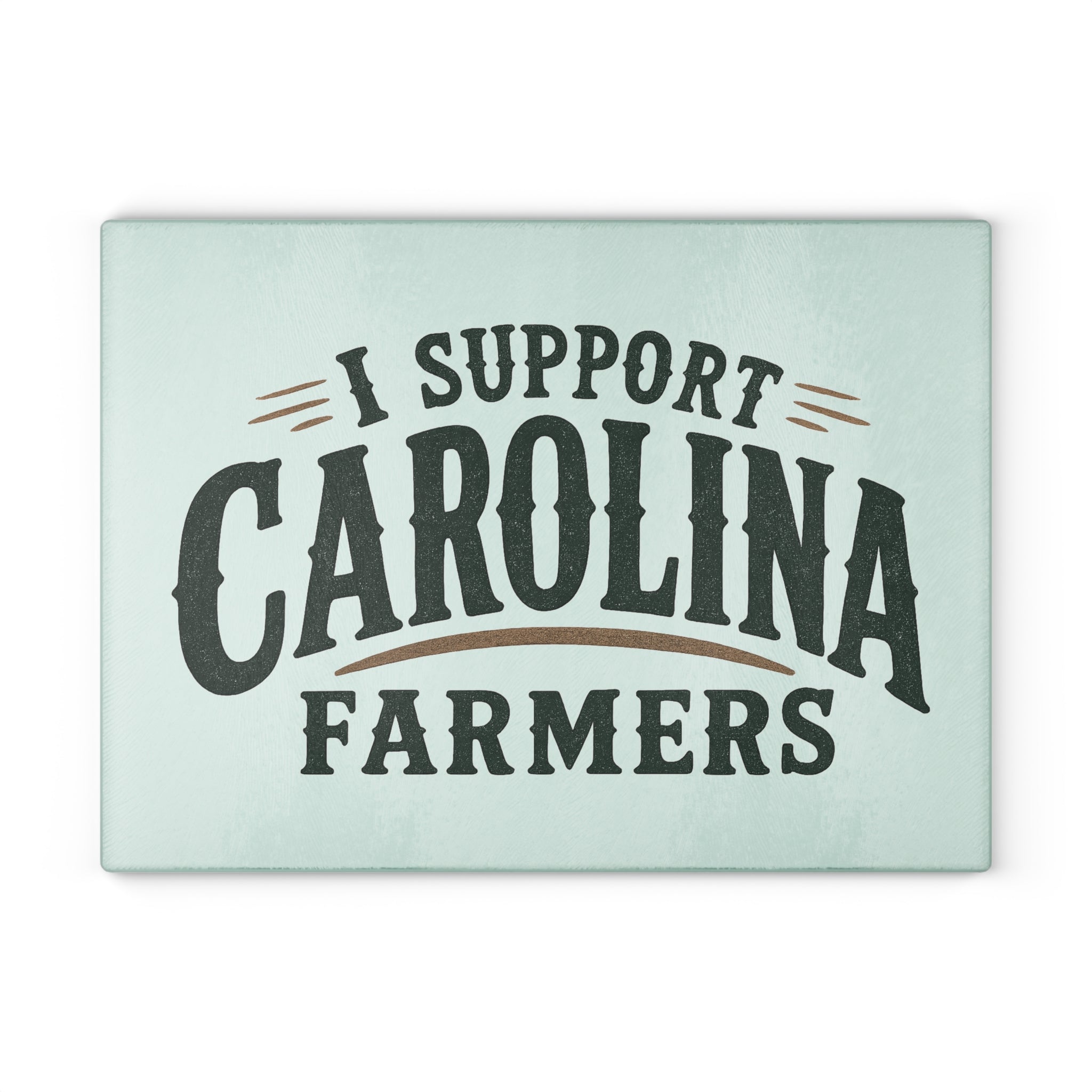 Support Carolina Farmers - Glass Cutting Board