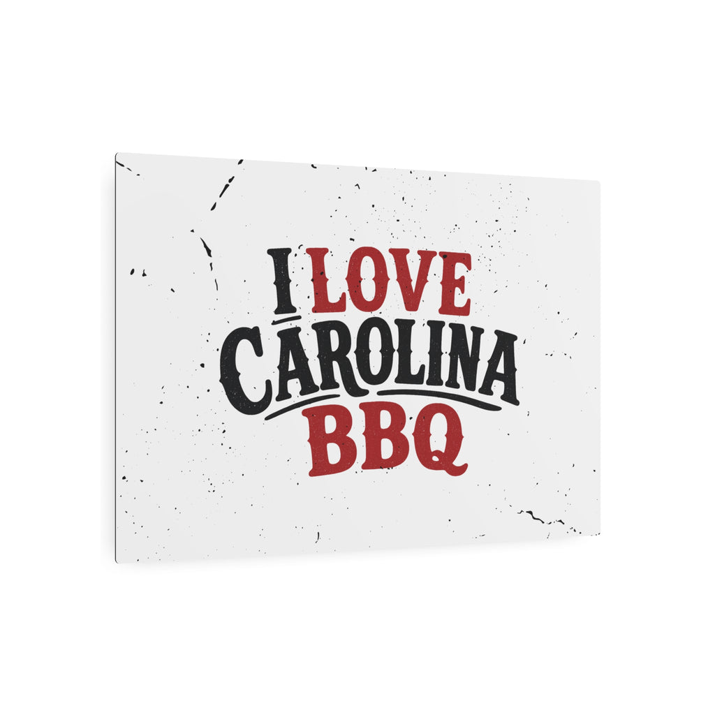 I Love Carolina BBQ - Metal Wall Art