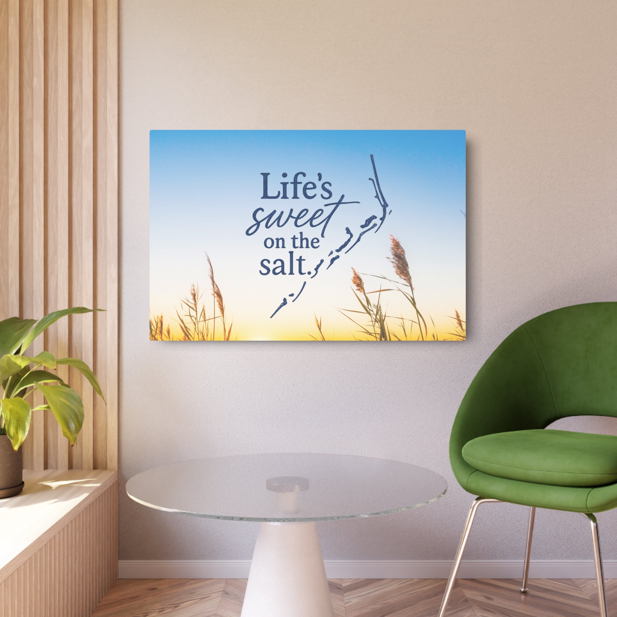 Life's Sweet on the Salt - Metal Wall Art