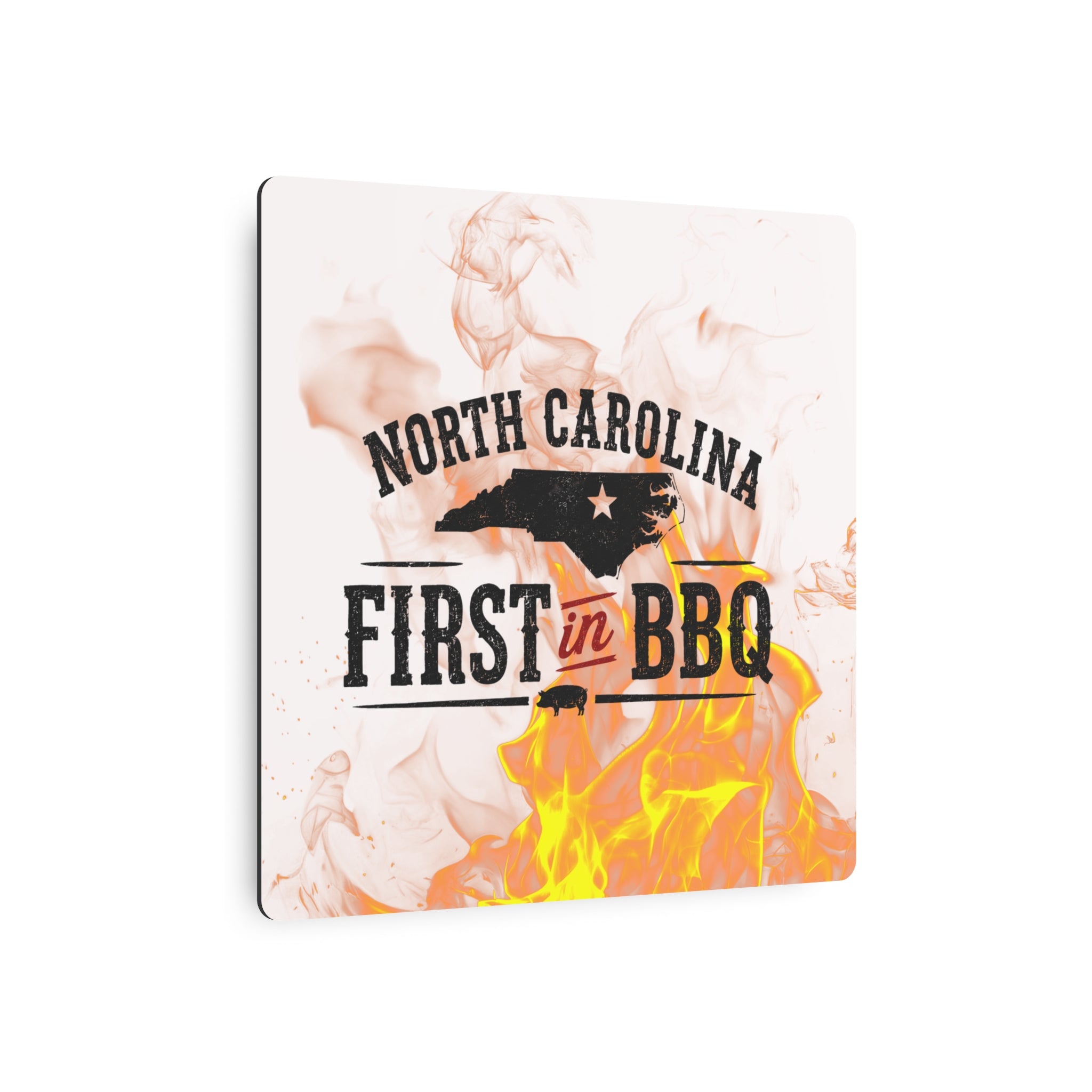 NC First in BBQ - Metal Wall Art