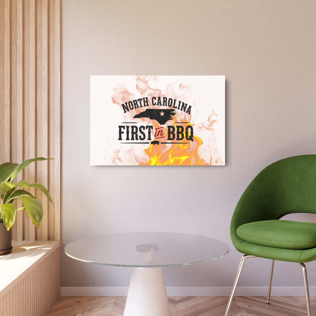 NC First in BBQ - Metal Wall Art