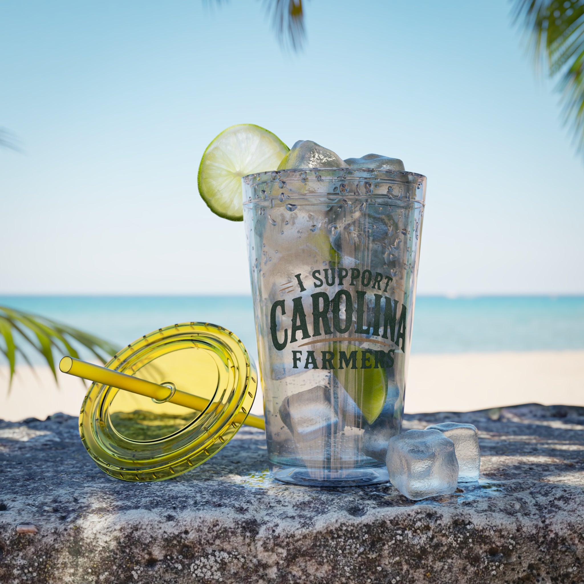 Support Carolina Farmers - Clear Tumbler