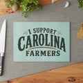 Support Carolina Farmers - Glass Cutting Board